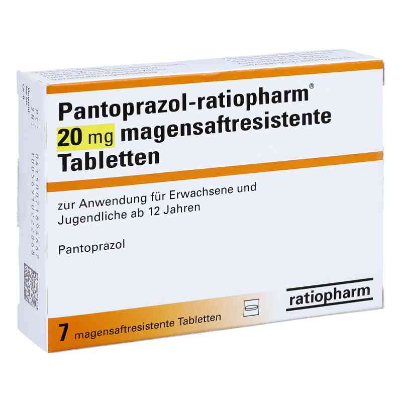 Pantoprazolratiopharm 20mg 7 stk günstig bei