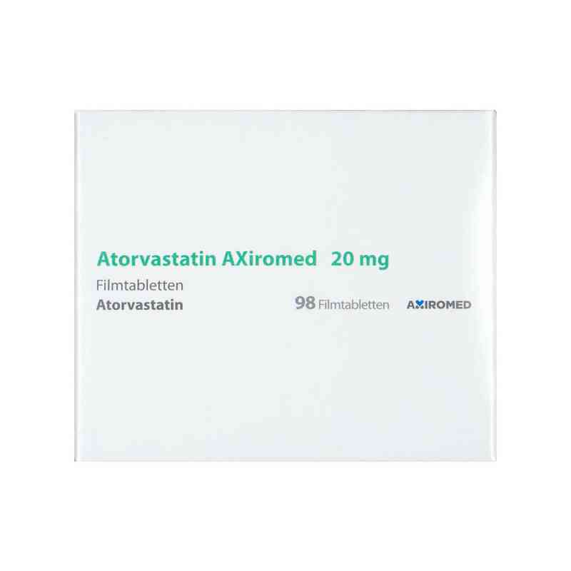 Atorvastatin Axiromed 20 mg Filmtabletten 98 stk