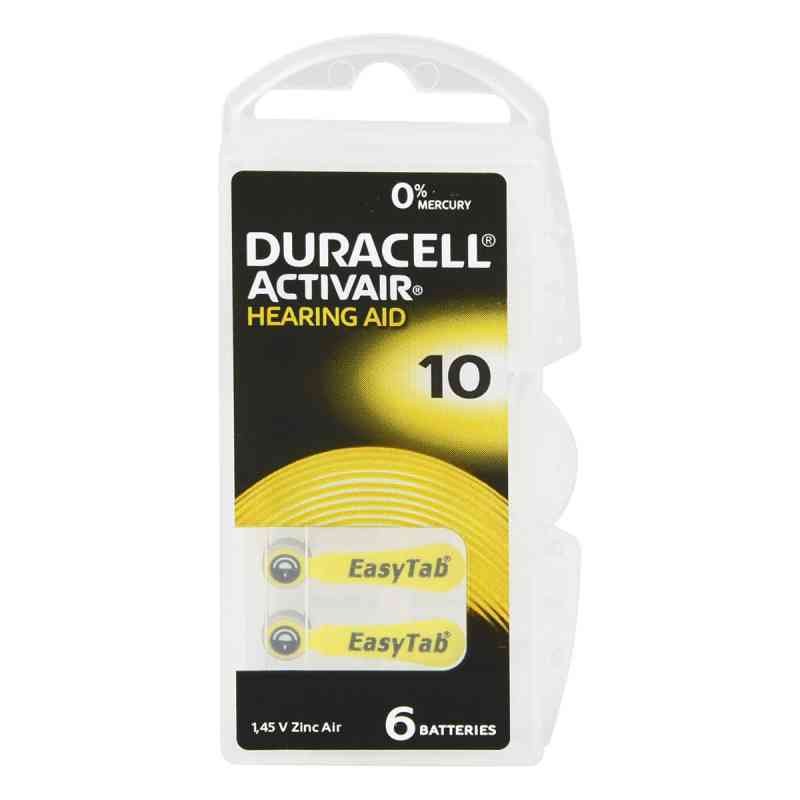 Batterien für Hörgeräte Duracell 10 6 stk von Vielstedter Elektronik PZN 07656436