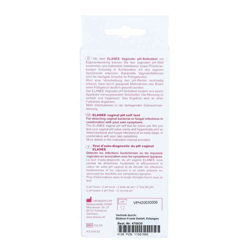 ELANEE® pH-Test 2 pc(s) - Redcare Apotheke