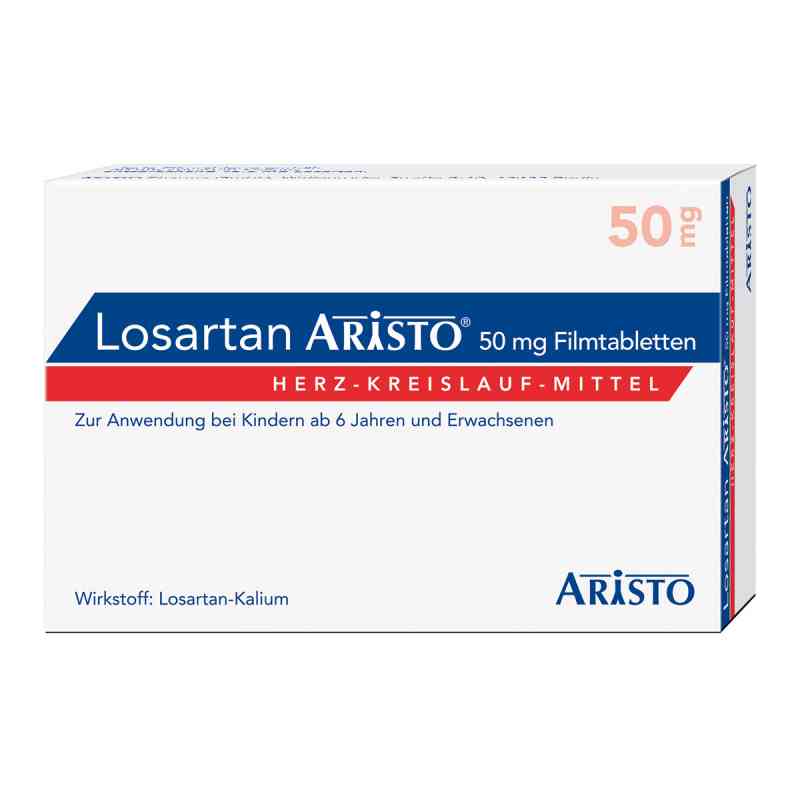 Losartan Aristo 50 mg Filmtabletten 56 stk von Aristo Pharma GmbH PZN 06903312
