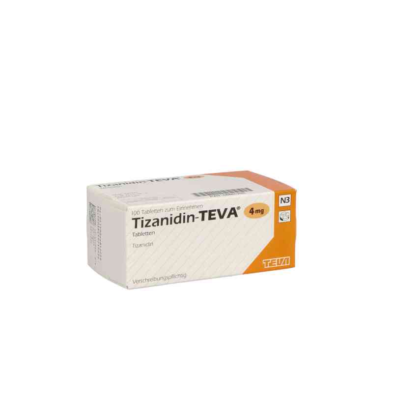 Tizanidin Teva 4 mg Tabletten 100 stk von Teva GmbH PZN 06681225