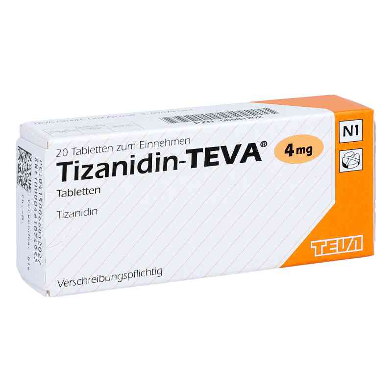 Tizanidin Teva 4 mg Tabletten 20 stk von Teva GmbH PZN 06681202