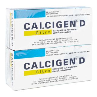 Calcigen D Citro 600 mg/400 I.e. Kautabletten 120 stk von Viatris Healthcare GmbH PZN 07630508