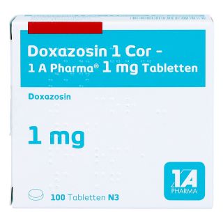 Doxazosin 1 Cor-1a Pharma Tabletten 100 stk von 1 A Pharma GmbH PZN 02208733