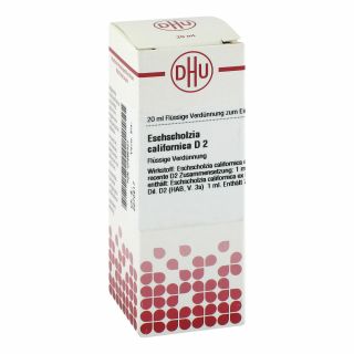 Eschscholzia Californica D2 Dilution 20 ml von DHU-Arzneimittel GmbH & Co. KG PZN 07595427
