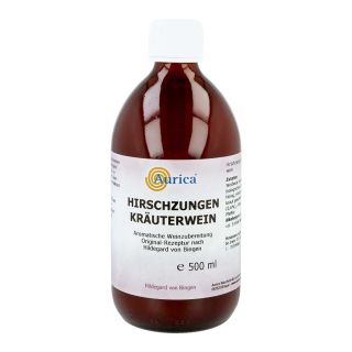Hirschzungen Kräuterwein 500 ml von AURICA Naturheilm.u.Naturwaren GmbH PZN 00043699