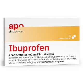 Ibuprofen 400 mg von apodiscounter 50 stk von Interpharm GmbH PZN 18240348