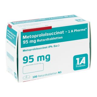 Metoprololsuccinat-1a Phar.95 Retardtabletten 100 stk von 1 A Pharma GmbH PZN 00230272