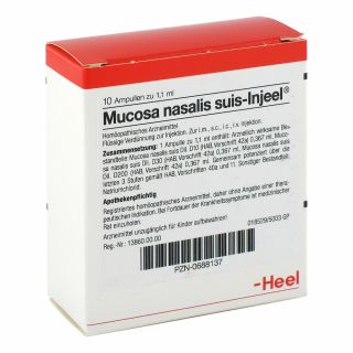Mucosa nasalis suis Injeel Ampullen 10 stk von Biologische Heilmittel Heel GmbH PZN 00688137