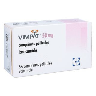 Vimpat 50 mg Filmtabletten 56 stk von kohlpharma GmbH PZN 06118197