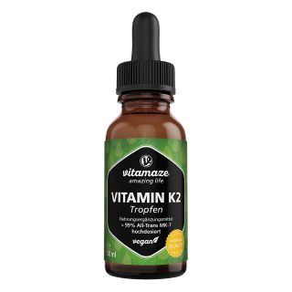 Vitamin K2 Mk7 Tropfen hochdosiert vegan 50 ml von Vitamaze GmbH PZN 16819305