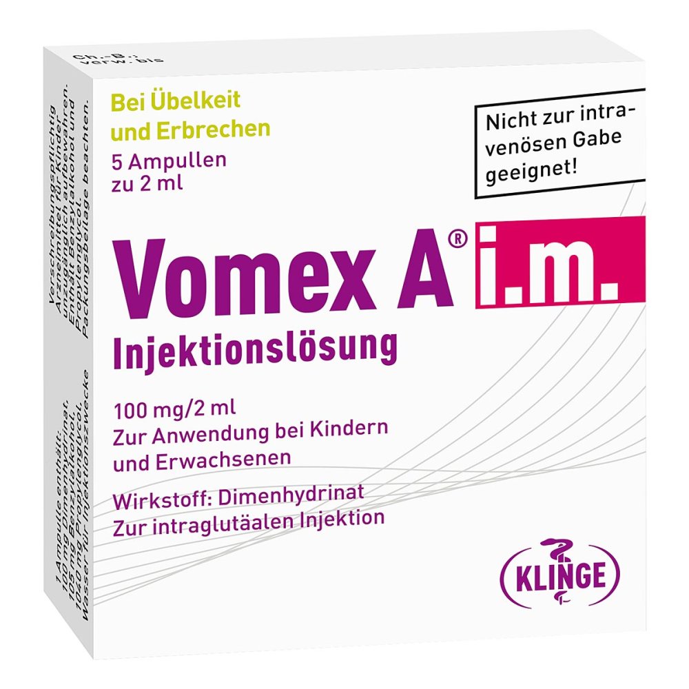 Vomex A intramuskulär Injektionslösung 5 stk