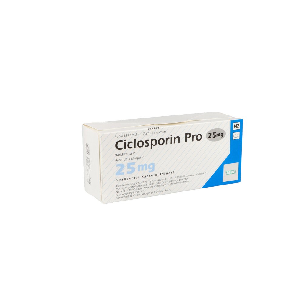Ciclosporin Pro 25 mg Weichkapseln 50 stk günstig bei