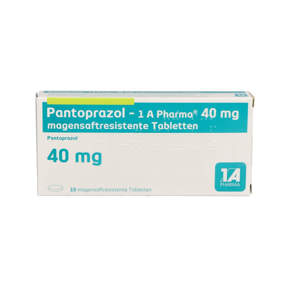 Pantoprazol1a Pharma 40 mg magensaftresistent Tabletten 15 stk