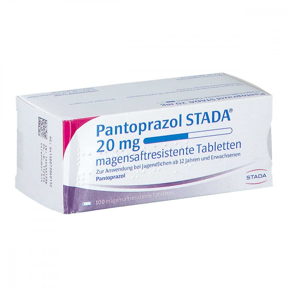 Pantoprazol STADA 20mg 100 stk günstig bei