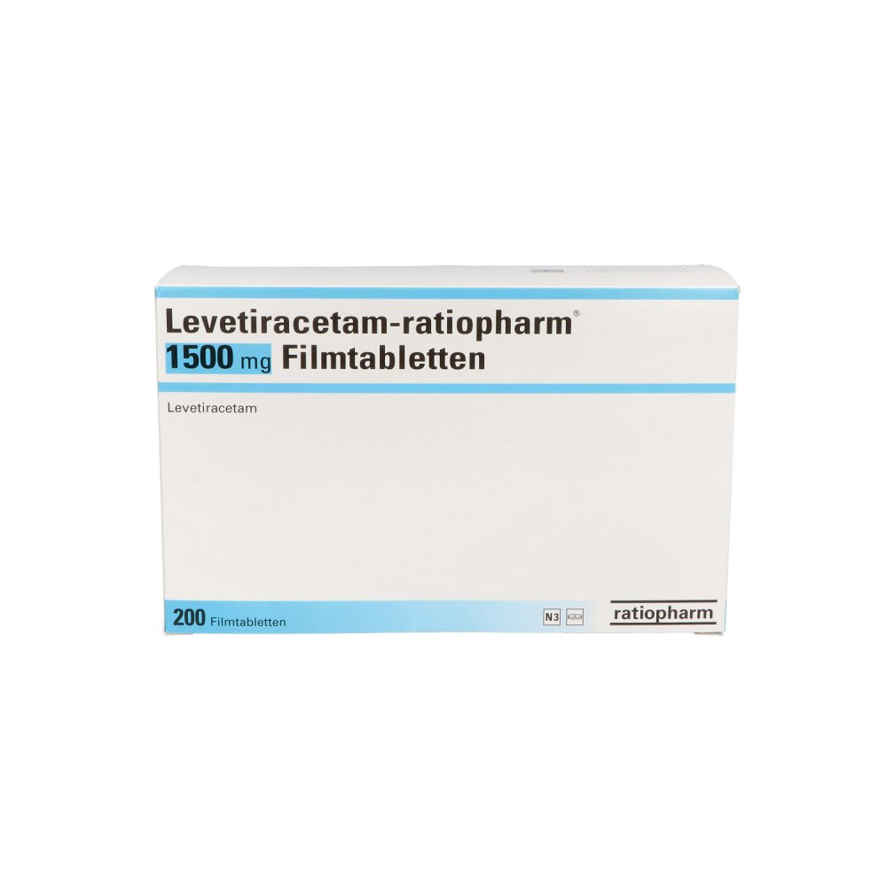 Levetiracetam Ratiopharm 1 500 Mg Filmtabletten 200 Stk