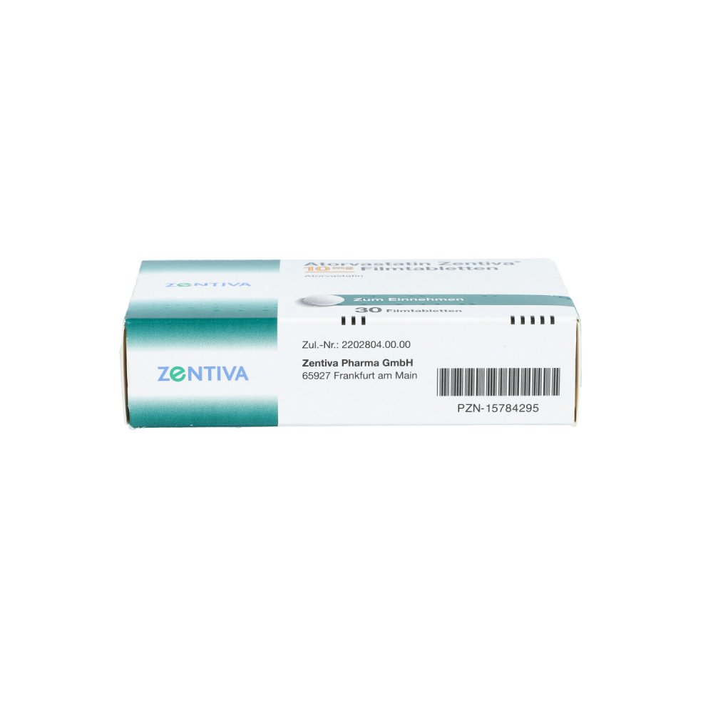 Atorvastatin Zentiva 10 mg Filmtabletten 30 stk