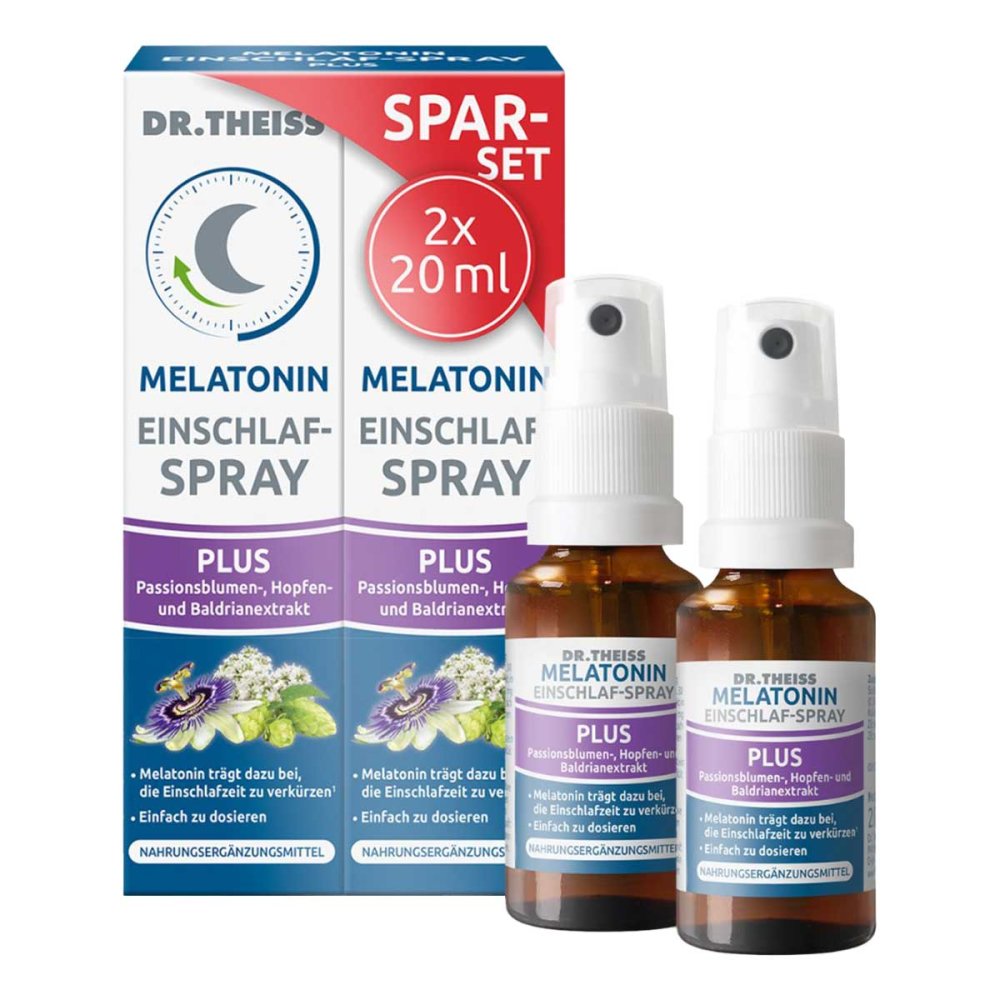 Dr.Theiss Melatonin Einschlaf-Spray Plus Spar-Set 2X20 ml