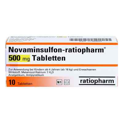 Novaminsulfon-ratiopharm 500 mg Tabletten 10 stk