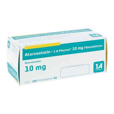 Atorvastatin-1A Pharma 10mg 100 stk günstig bei apo.com