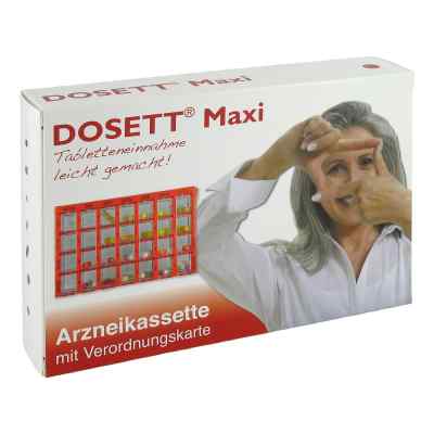 Dosett Maxi Arzneikassette rot 1 stk von HORMOSAN Pharma GmbH PZN 08731542