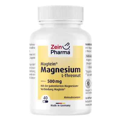 Magtein Magnesium L-threonat 500 Mg Kapseln zeinpharma 40 stk von ZeinPharma Germany GmbH PZN 19307149