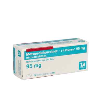 Metoprololsuccinat-1a Phar.95 Retardtabletten 30 stk von 1 A Pharma GmbH PZN 00229820