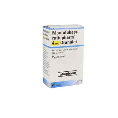 Montelukast-ratiopharm 4 mg Granulat 28 stk von ratiopharm GmbH PZN 09326192