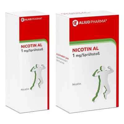 Nicotin AL 1 mg/Sprühstoß Spray zur Anwendung in der Mundhöhle 2+1 stk von ALIUD Pharma GmbH PZN 08102657